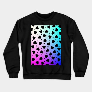Color Cow Print Crewneck Sweatshirt